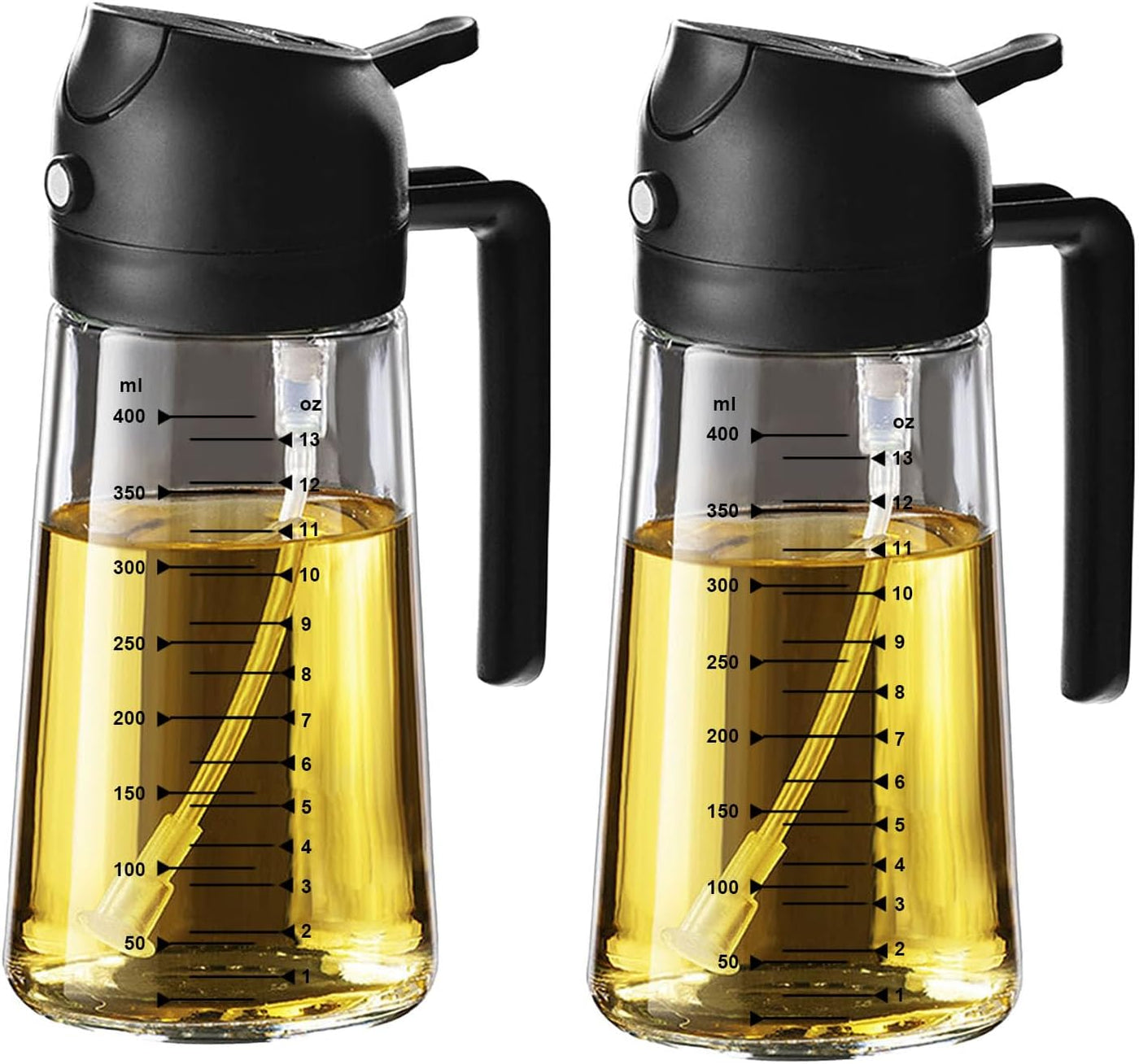 16Oz Glass Olive Oil Sprayer Bottle – Black
