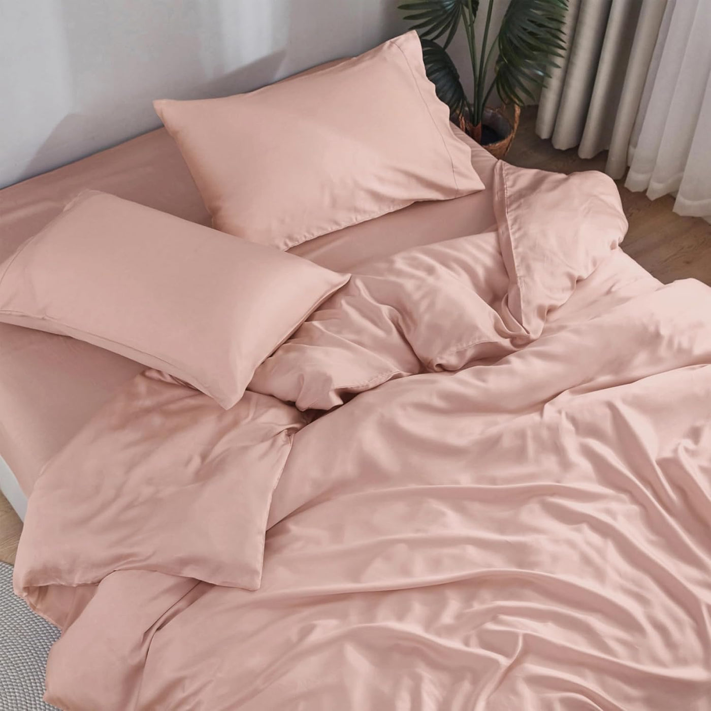 Queen Bamboo Sheet Set – Forest Green, 3 Pc