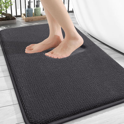 Memory Foam Bath Mat – 30x20 Grey, Soft & Absorbent