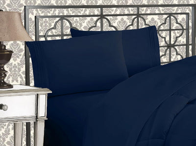 Queen 4-Pc Microfiber Sheet Set – Cream, 1500TC
