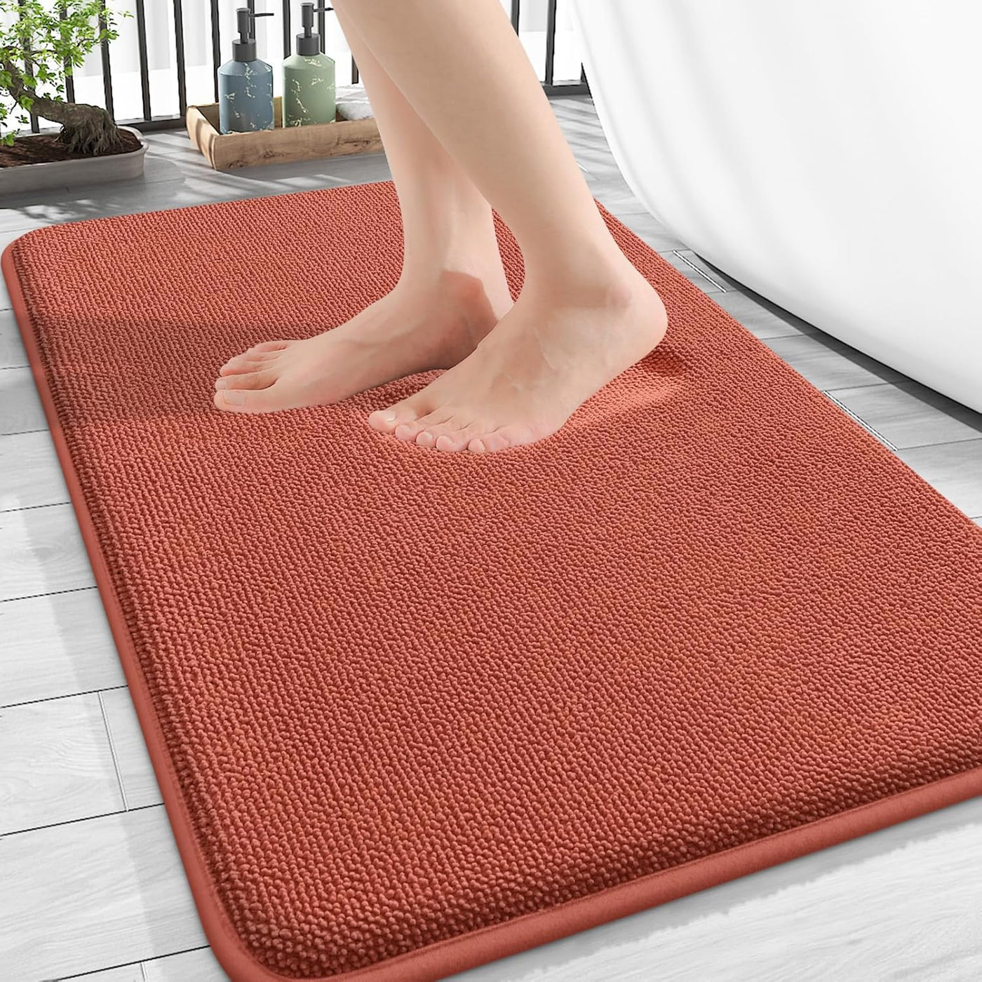 Memory Foam Bath Mat – 30x20 Grey, Soft & Absorbent
