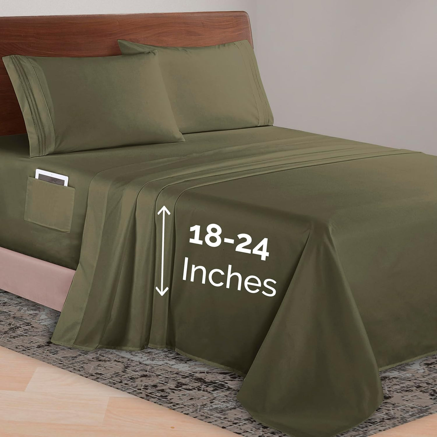 Queen 4-Pc Microfiber Sheet Set – Cream, 1500TC