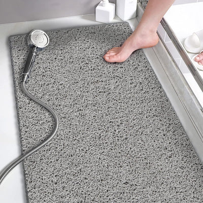 Loofah Shower Mat – 15.7x36 Non-Slip, Light Green