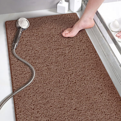 Loofah Shower Mat – 15.7x36 Non-Slip, Light Green