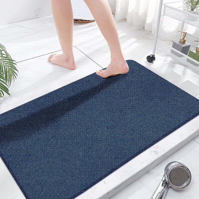 Loofah Shower Mat – 15.7x36 Non-Slip, Light Green