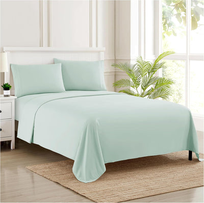 Queen Size Teal Bed Sheets – Luxury Deep Pocket Set
