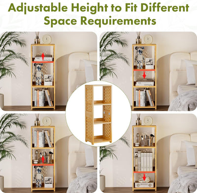 3-Tier Bamboo Book Shelf – 32" Tall
