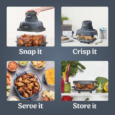 Crispi 4-in-1 Glass Air Fryer Cooking System