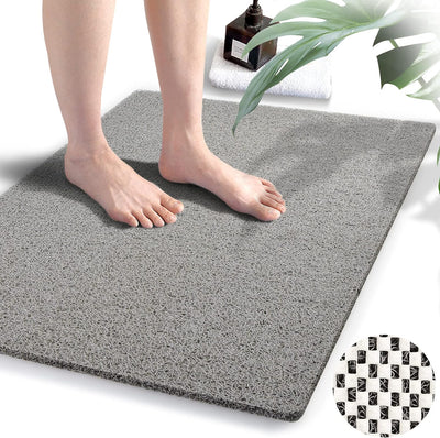 Loofah Shower Mat – 15.7x36 Non-Slip, Light Green