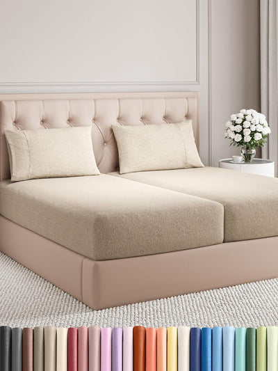 Queen 4-Pc White Sheet Set – Soft, Cooling, Luxury