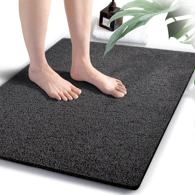 Loofah Shower Mat – 15.7x36 Non-Slip, Light Green