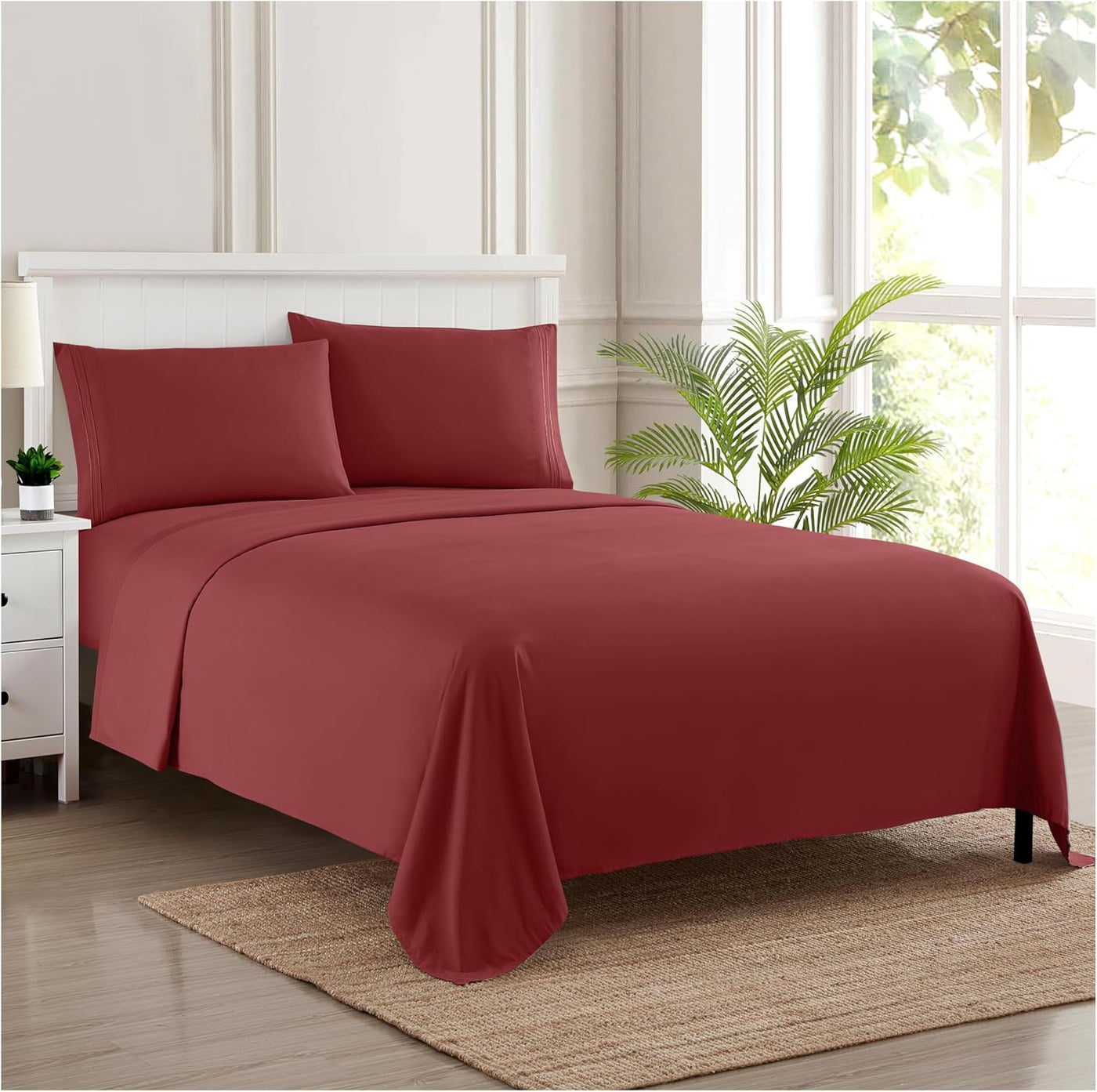 Queen Size Teal Bed Sheets – Luxury Deep Pocket Set