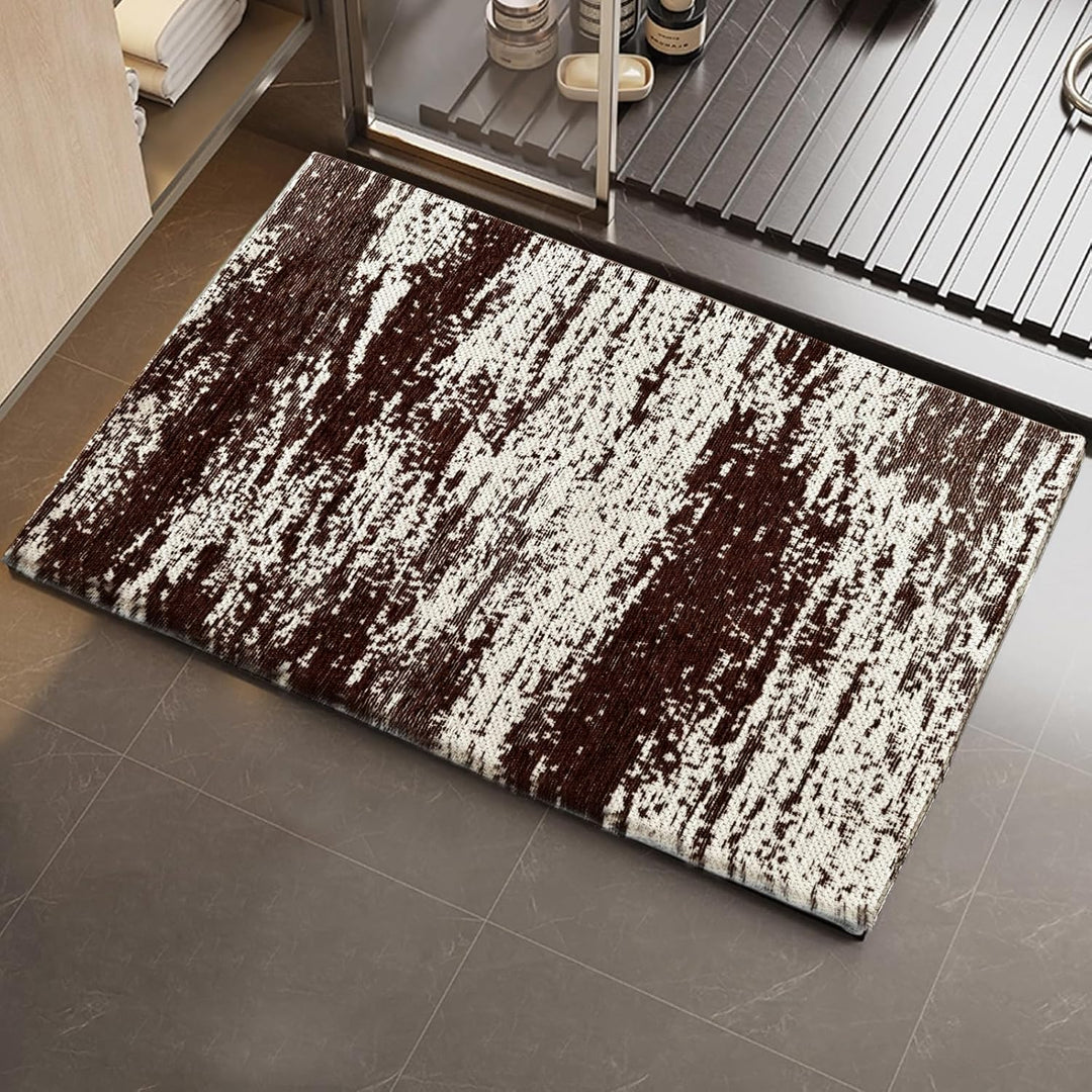 Graffiti Bath Mat – Non-Slip Quick Dry, Black