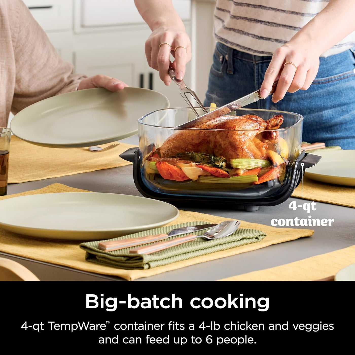 Crispi 4-in-1 Glass Air Fryer Cooking System
