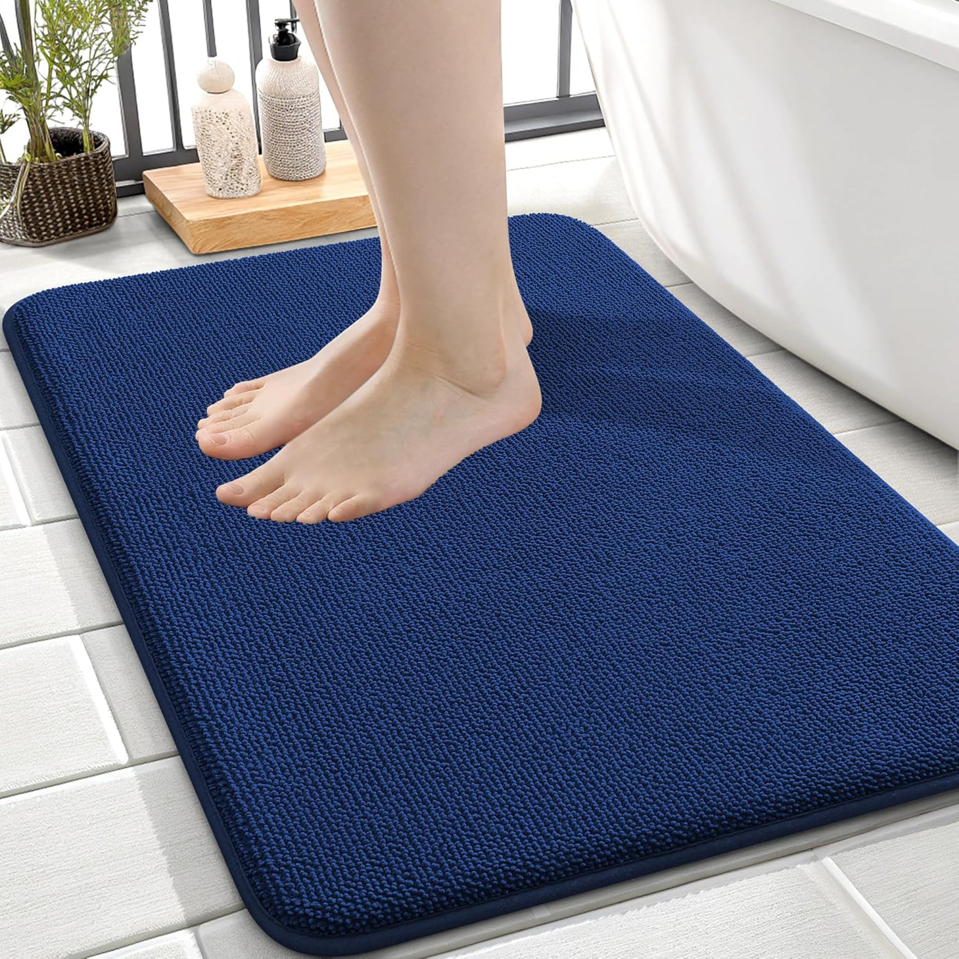 Memory Foam Bath Mat – 30x20 Grey, Soft & Absorbent