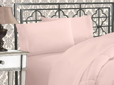 Queen 4-Pc Microfiber Sheet Set – Cream, 1500TC