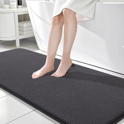 Memory Foam Bath Mat – 30x20 Grey, Soft & Absorbent