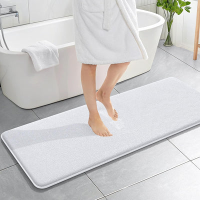Memory Foam Bath Mat – 30x20 Grey, Soft & Absorbent