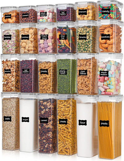 24 Pcs Airtight Food Storage Containers with Lids
