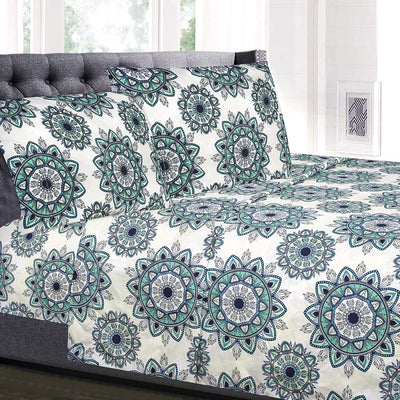Queen Size Teal Bed Sheets – Luxury Deep Pocket Set