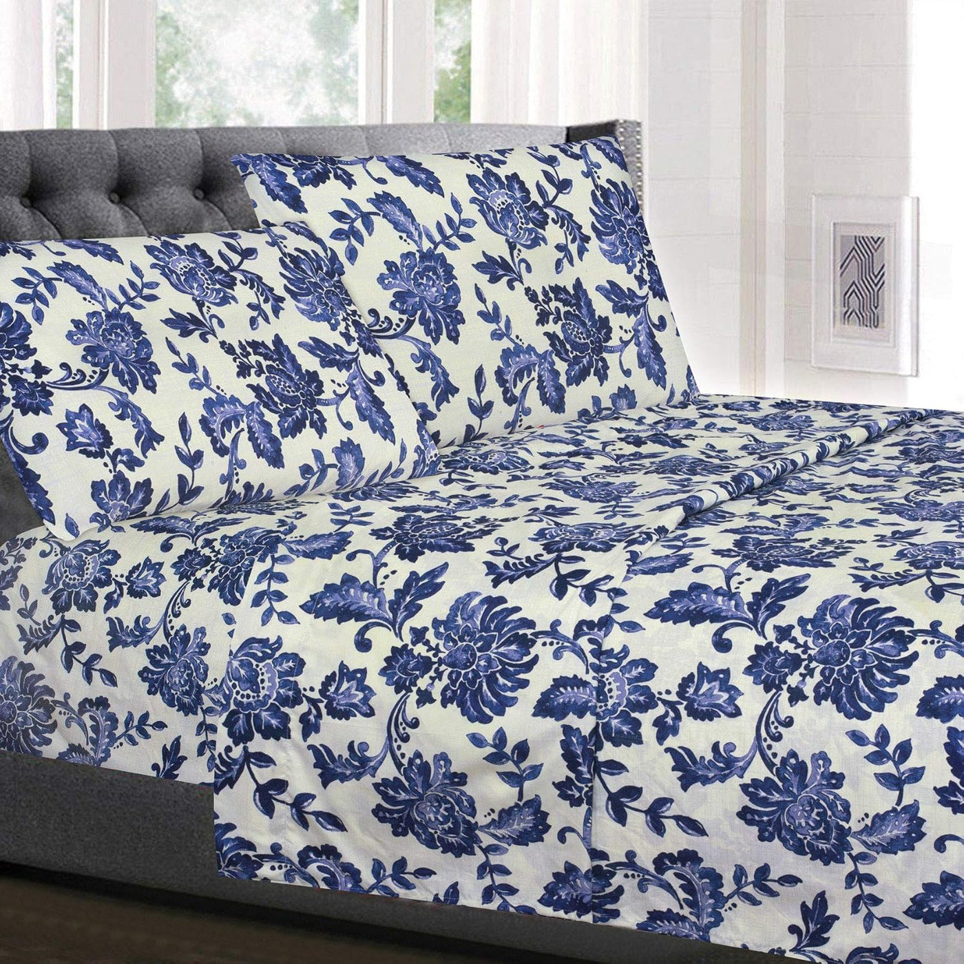 Queen Size Teal Bed Sheets – Luxury Deep Pocket Set