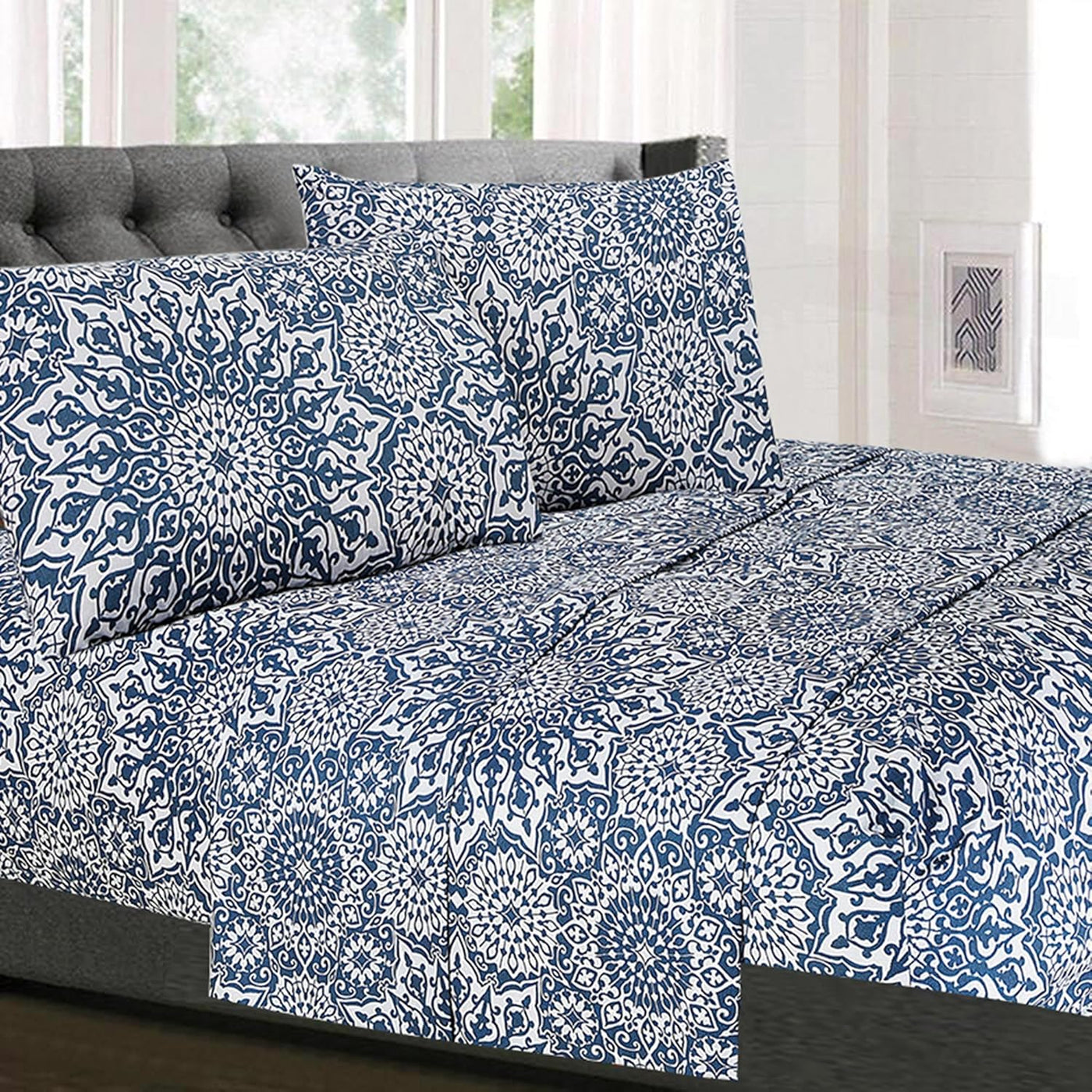 Queen Size Teal Bed Sheets – Luxury Deep Pocket Set
