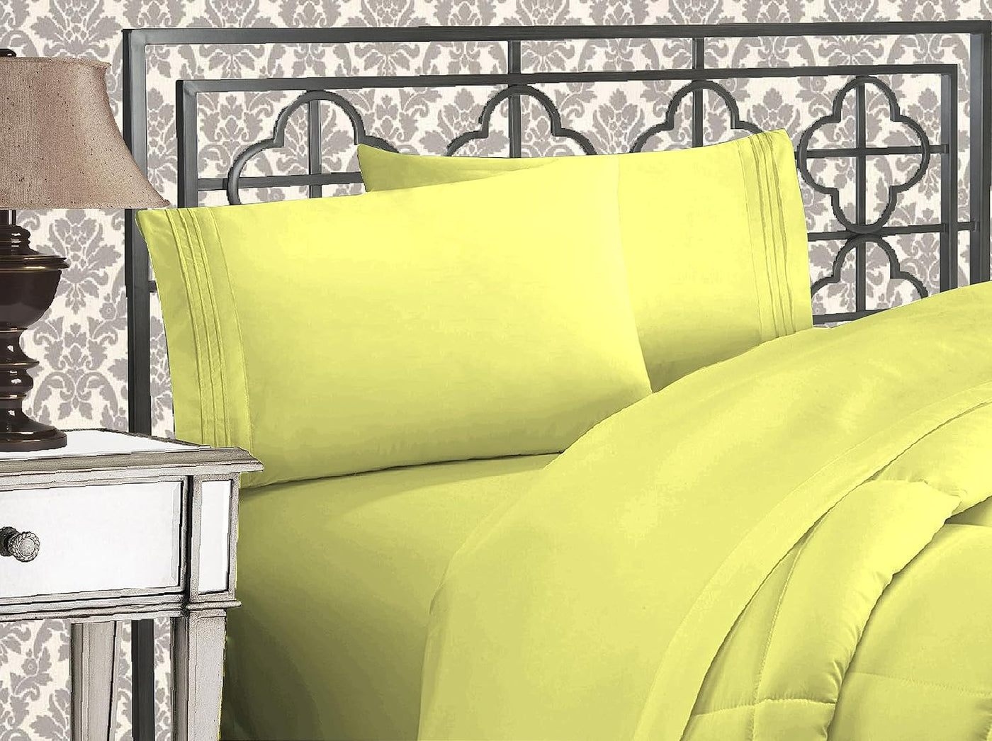 Queen 4-Pc Microfiber Sheet Set – Cream, 1500TC
