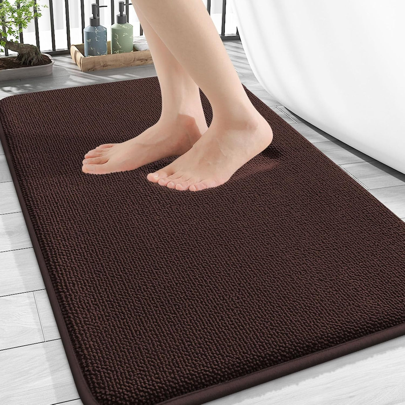 Memory Foam Bath Mat – 30x20 Grey, Soft & Absorbent