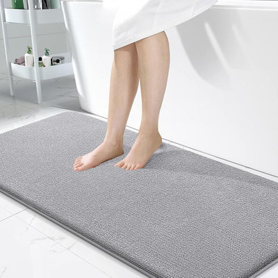 Memory Foam Bath Mat – 30x20 Grey, Soft & Absorbent