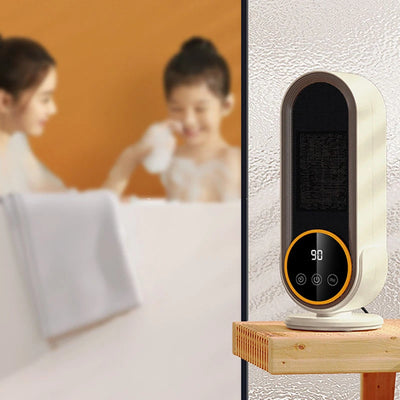 Tevorex 1200W Remote Control Electric Heater Portable with LED Disaplay Desktop Fan Heater Ceramic Heating Warm Air Blower Home Office Warmer Machine for Winter