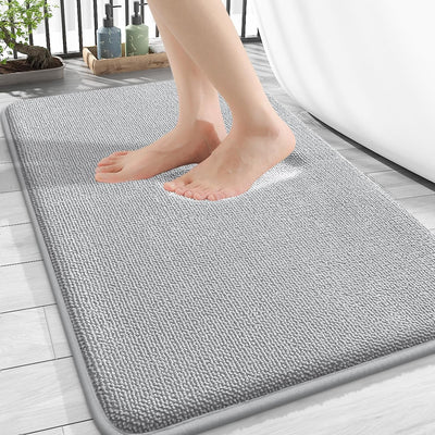 Memory Foam Bath Mat – 30x20 Grey, Soft & Absorbent
