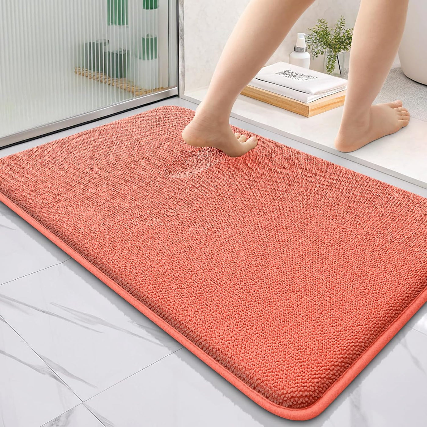 Memory Foam Bath Mat – 30x20 Grey, Soft & Absorbent