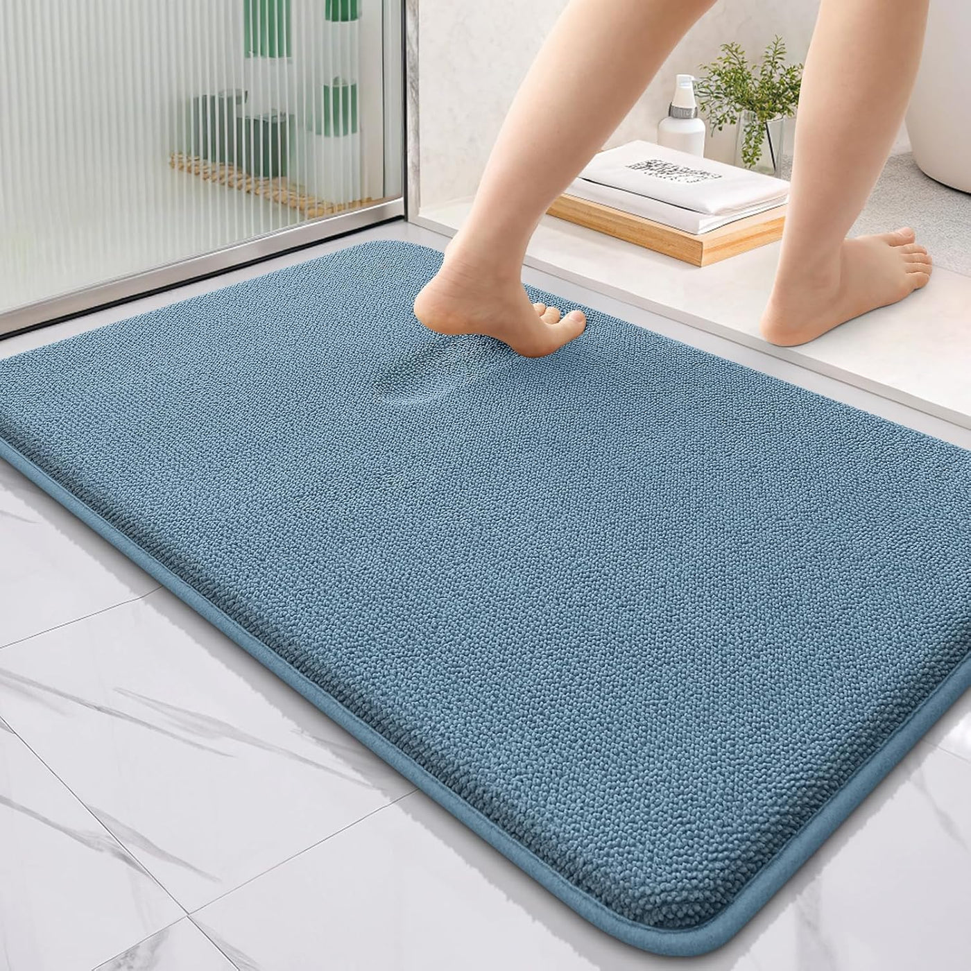 Memory Foam Bath Mat – 30x20 Grey, Soft & Absorbent