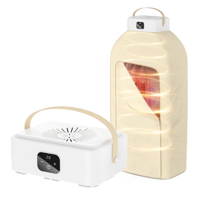 Portable Clothes Dryer, Foldable Electric Mini Drying Machine with Dry Bag and Remote Control