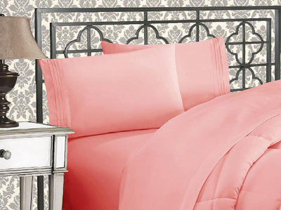 Queen 4-Pc Microfiber Sheet Set – Cream, 1500TC