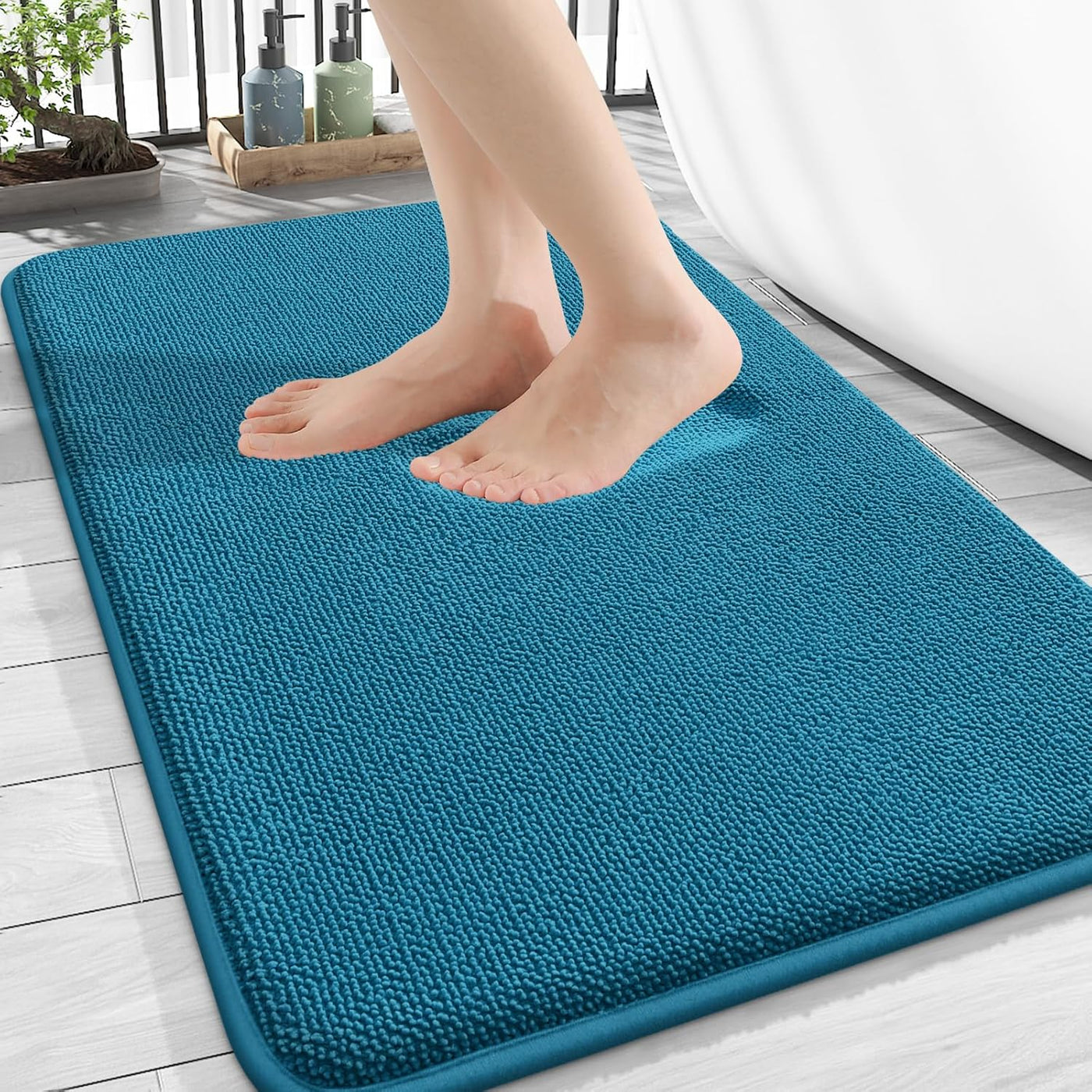 Memory Foam Bath Mat – 30x20 Grey, Soft & Absorbent