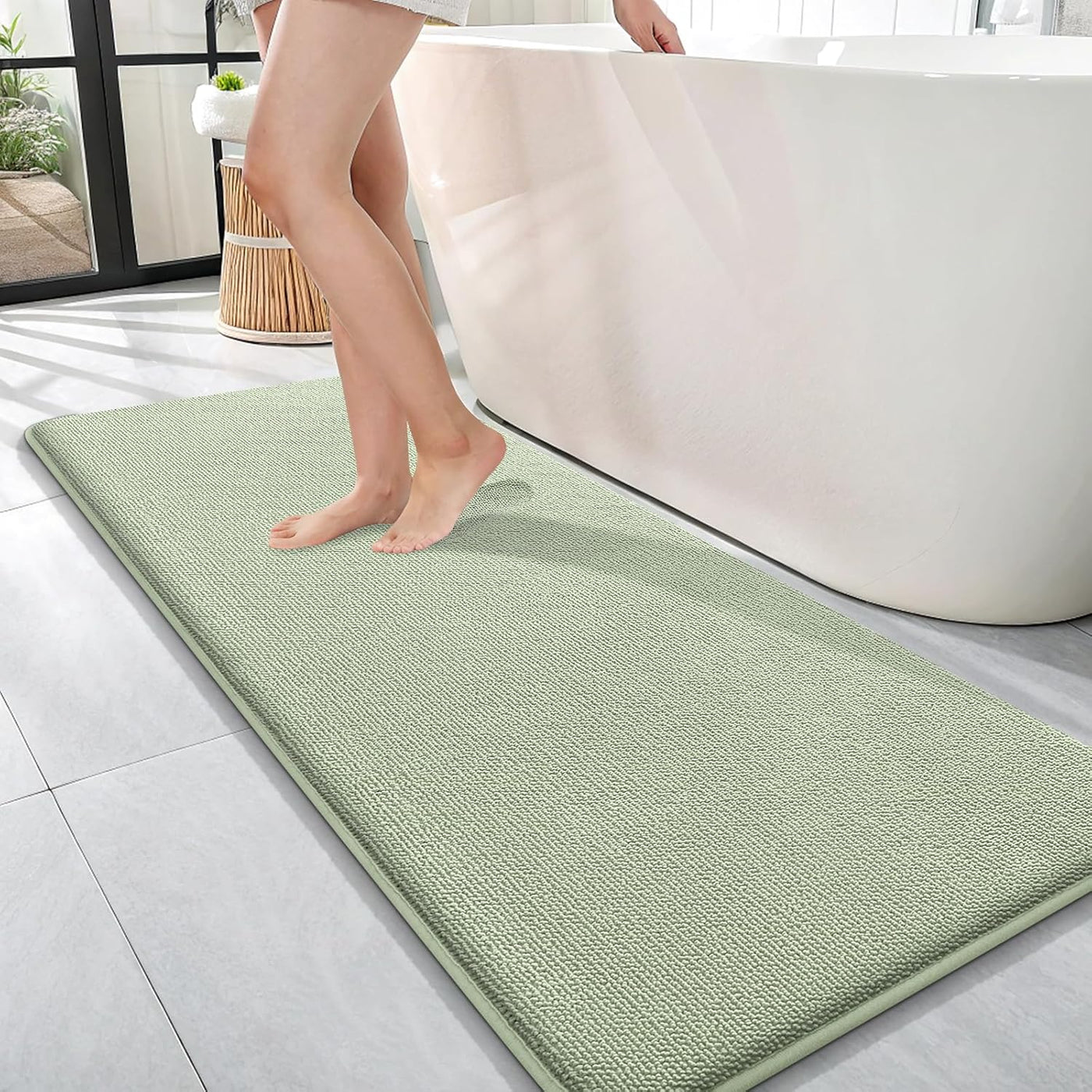Memory Foam Bath Mat – 30x20 Grey, Soft & Absorbent