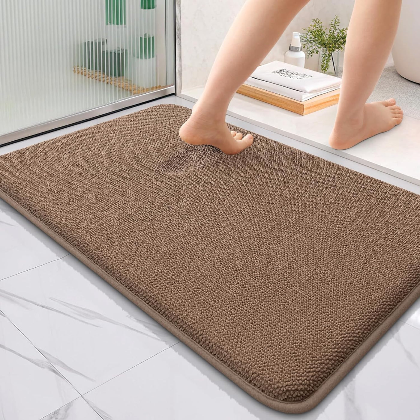 Memory Foam Bath Mat – 30x20 Grey, Soft & Absorbent