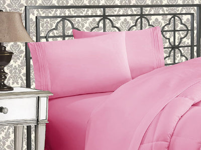 Queen 4-Pc Microfiber Sheet Set – Cream, 1500TC