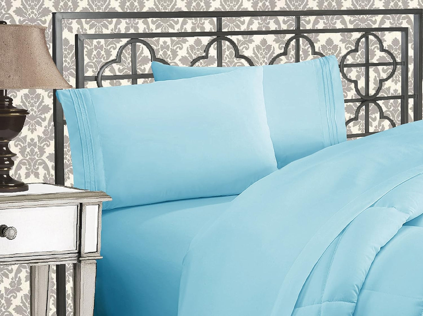 Queen 4-Pc Microfiber Sheet Set – Cream, 1500TC