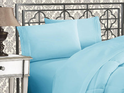 Queen 4-Pc Microfiber Sheet Set – Cream, 1500TC