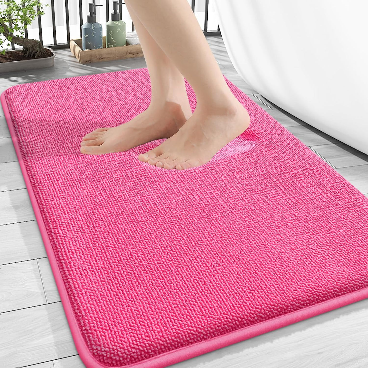 Memory Foam Bath Mat – 30x20 Grey, Soft & Absorbent