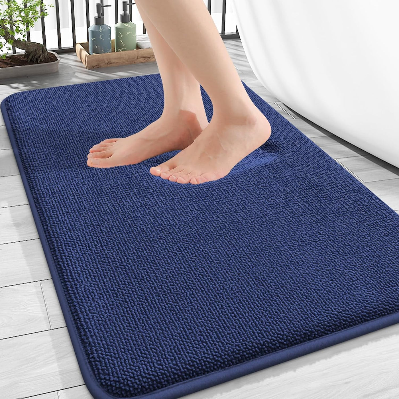 Memory Foam Bath Mat – 30x20 Grey, Soft & Absorbent