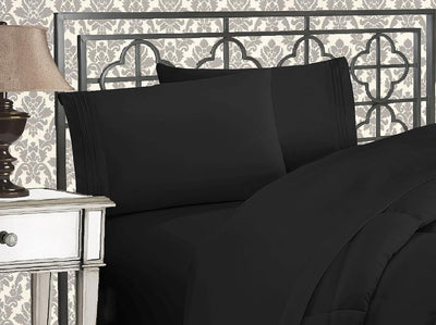 Queen 4-Pc Microfiber Sheet Set – Cream, 1500TC