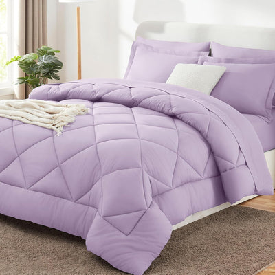 King Size Comforter Set – 7 Piece Dark Grey