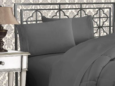 Queen 4-Pc Microfiber Sheet Set – Cream, 1500TC