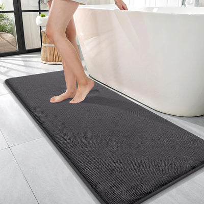 Memory Foam Bath Mat – 30x20 Grey, Soft & Absorbent