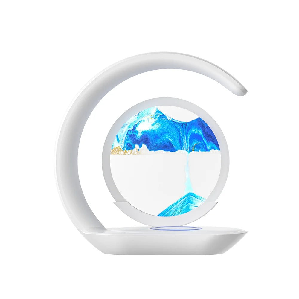 LumiFlow™ Wireless Charging Quicksand Lamp